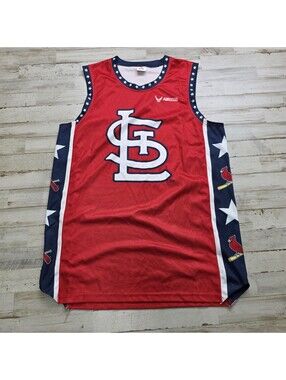 St. Louis Cardinals Patriotic Red/White/Blue SGA Tank Top Men's XL Fan Gift